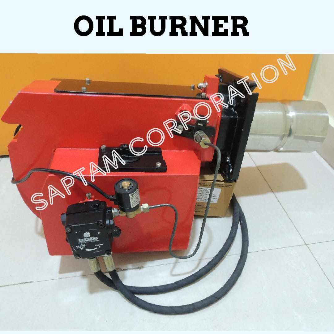 Furnace Oil Burner - New, 5x24x15 Inches, Red And Black Combination | Reliable Monoblock Burner For Industrial Furnaces And Boilers