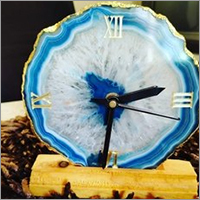 Agate Slice Watch - Agate Material, 6 To 8 Inch Size, All Color Variants | Elegant Design, Negative Energy Removal, Enhances Interior Positivity