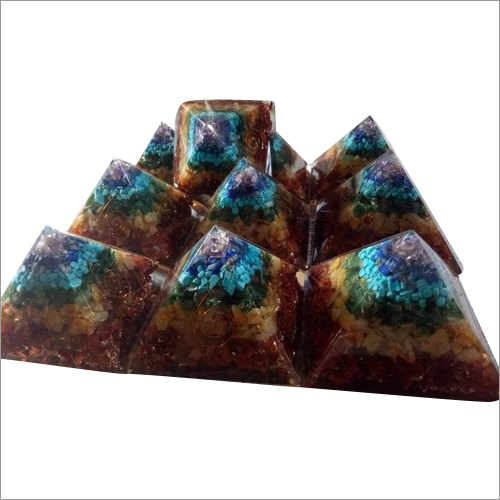 Orgone Crystal Pyramid - Premium Quality Crystal Material, Unique Energetic Healing Properties, Decorative Home Accent