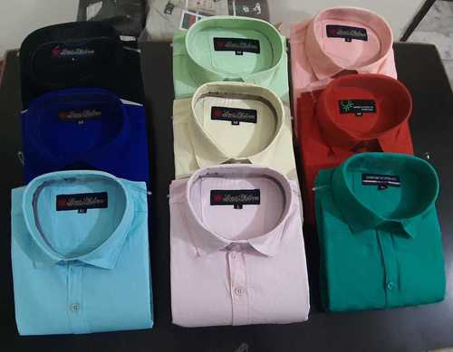 Branded Mens Plain Casual Shirts Collar Style: Classic