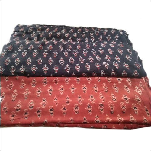 वॉशेबल हैंड ब्लॉक प्रिंट रेयन फैब्रिक