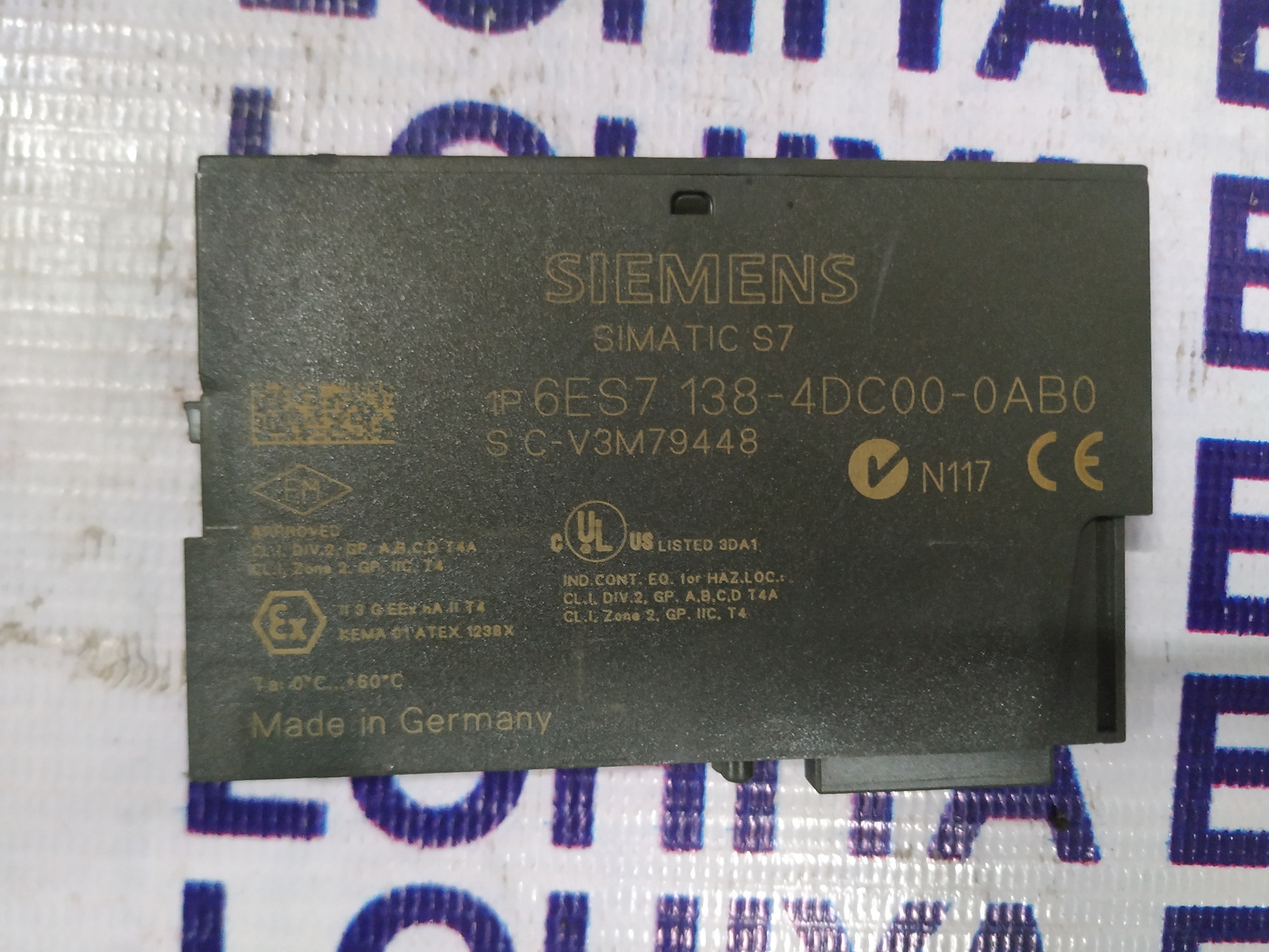 Siemens Electronic Module 6es7 138-4dc00-0ab0