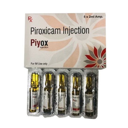 Piroxicam Injection - Liquid Formulation | Prescription For Pain Relief And Swelling, Suitable For All