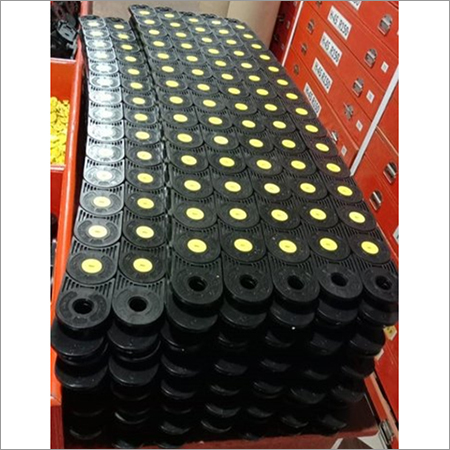 Cable Drag Chain - Nylon-66, 60x200mm, Black | 1-year Warranty, Square Hole Shape, Ready Stock, Semi Closed Design