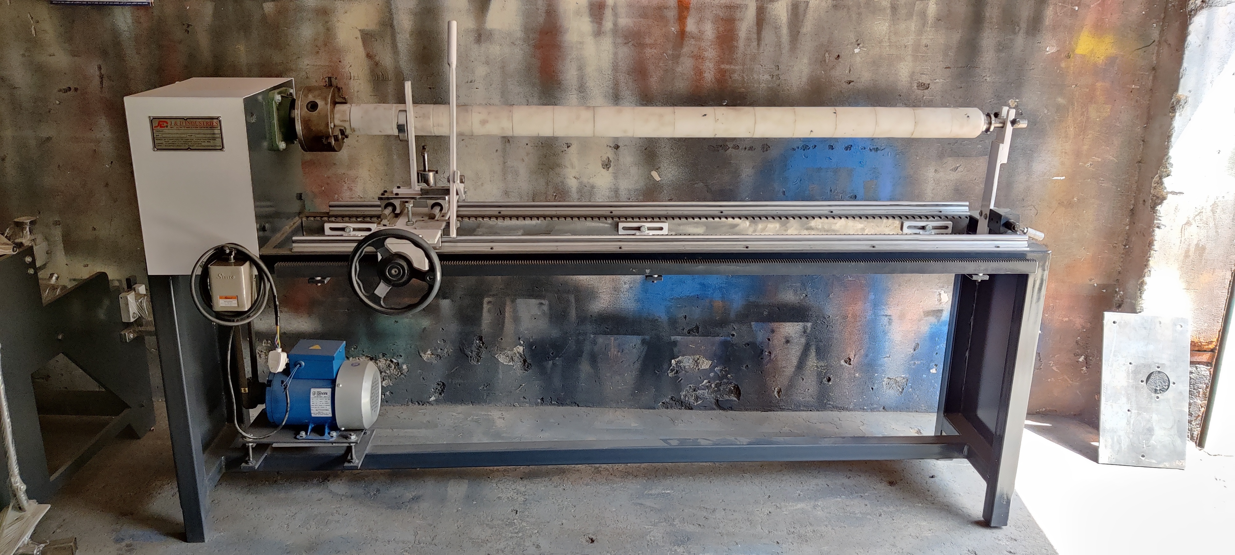 Pvc Tape Cutting Machine - Color: Silver & Red