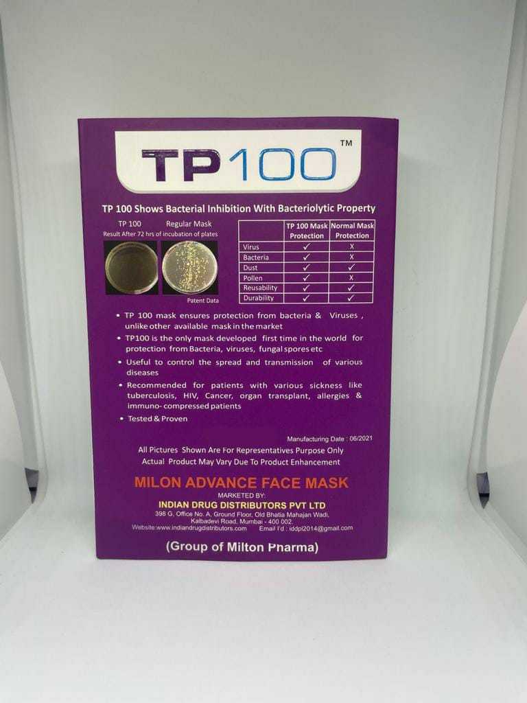 Battery Operated Face Mask ( Milon Tp 100 ) Recommended For: All In Covid Times.