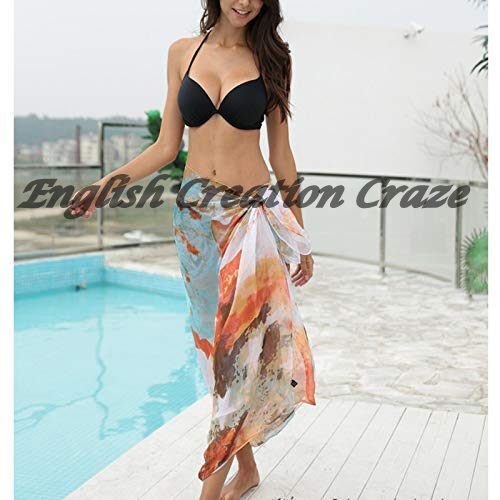 मल्टी कलर पॉलिएस्टर प्रिंटेड बीच सरोंग्स