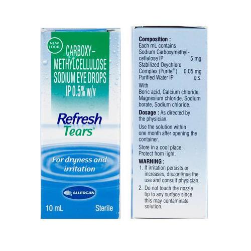 Refresh Tears Eye Drops - Liquid Formula for All Ages | Convenient Multi-Dose Bottle, Safe for Frequent Use