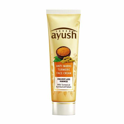 Lever Ayush Anti Marks Turmeric Face Cream - 50g Age Group: Adults