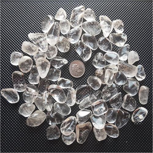 Clear Quartz Tumbled Gemstone Size: Diffrerent Size Avaialble
