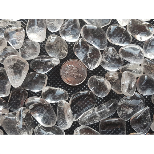 Clear Quartz Tumbled Gemstone Size: Diffrerent Size Avaialble