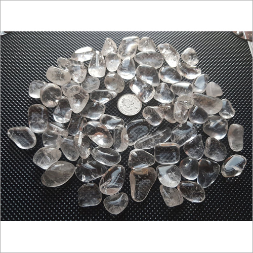 Clear Quartz Tumbled Gemstone Size: Diffrerent Size Avaialble