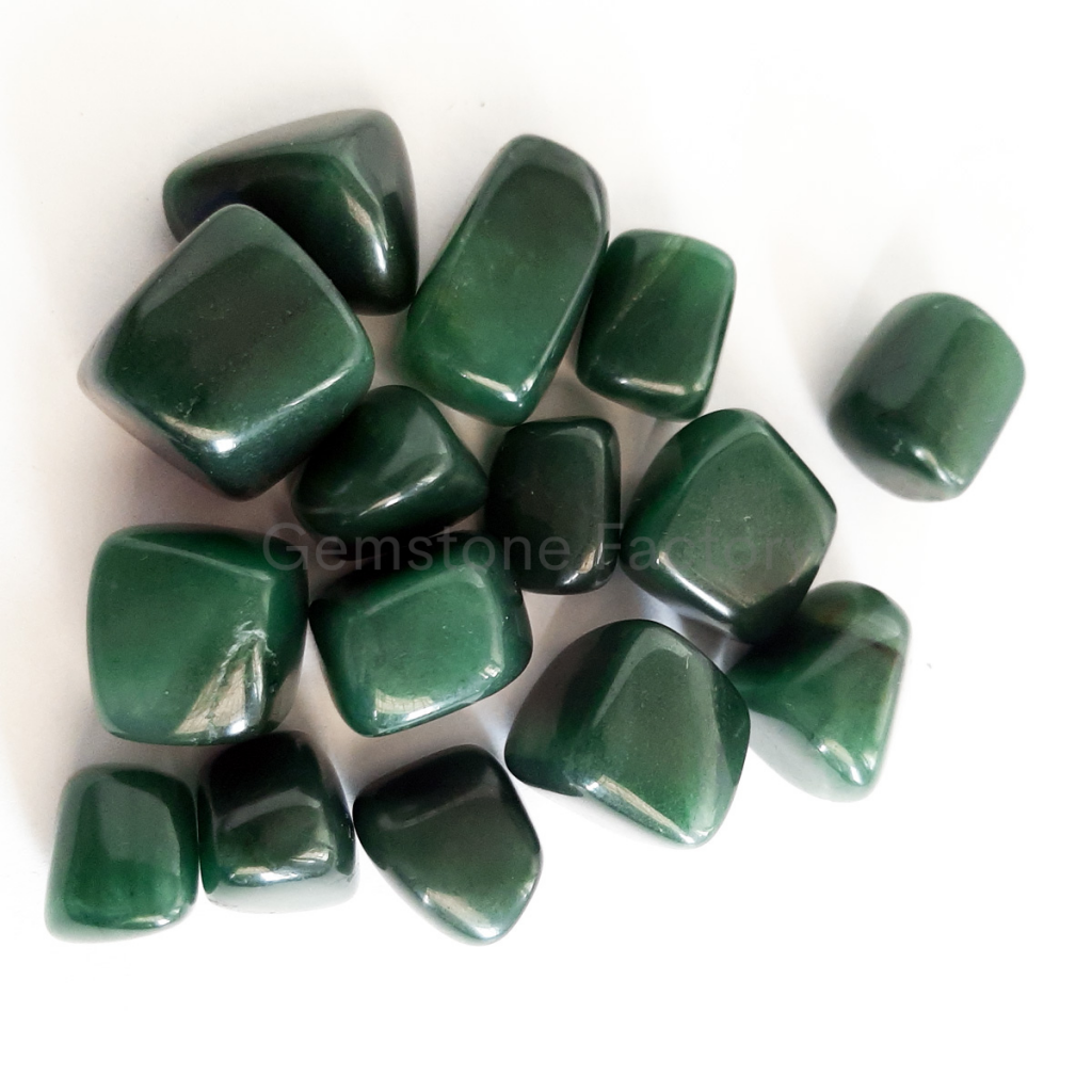 Green Jade Crystal Tumble Size: 20 Mm