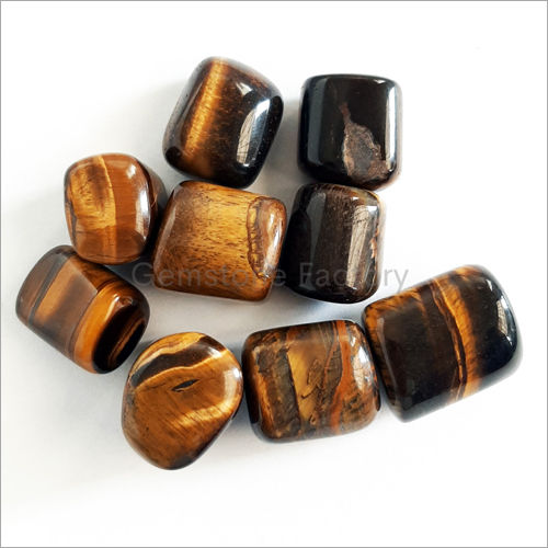 Tiger Eye Small Tumbled Gemstone Size: 18 To 22 Mm