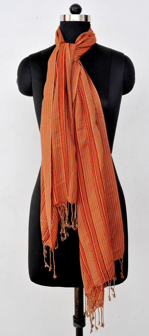 Knitted Stripe Stole