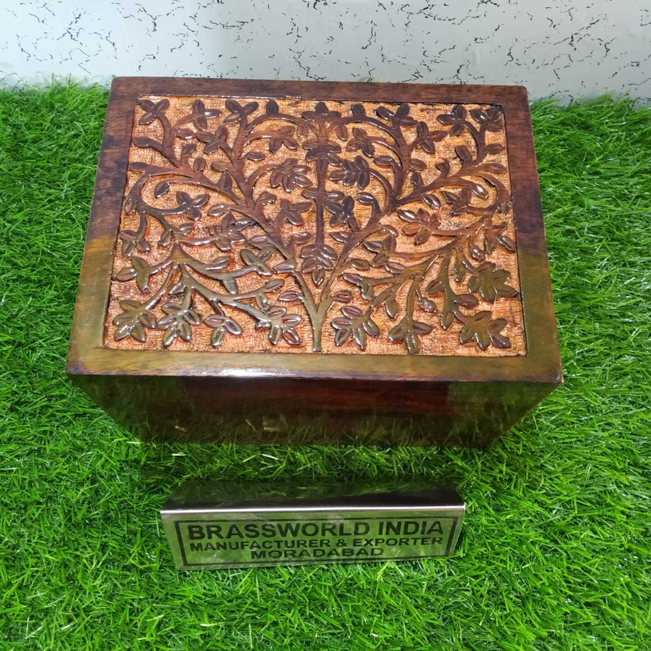 Superior Wood Antique Cremation Urn
