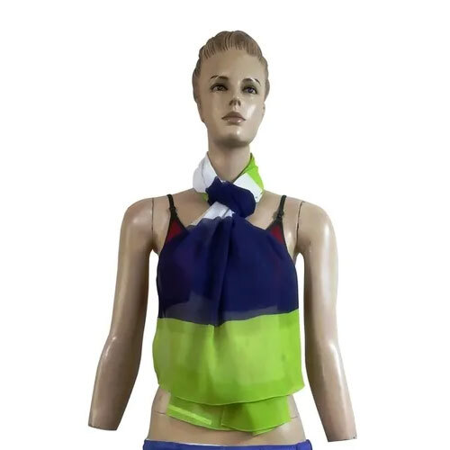 Chiffon Printed Fancy Scarves - 70x180 cm, Custom Design Options, Daily Wear, Medium Length