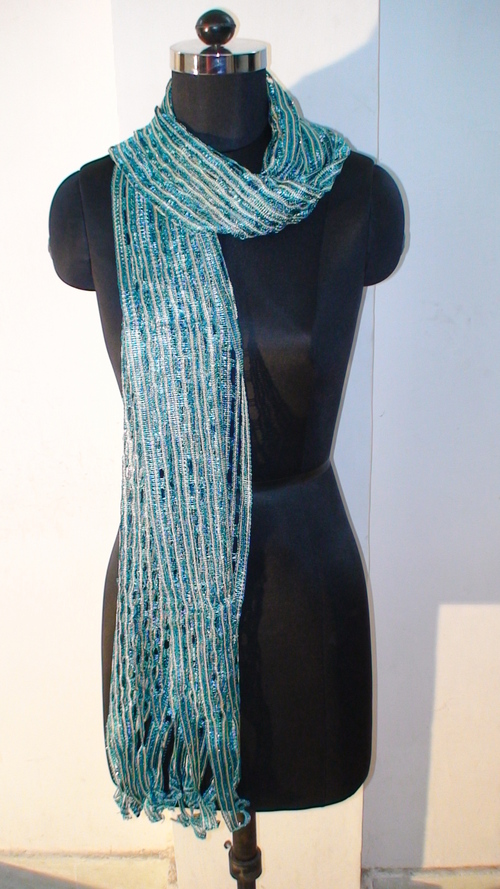Knitted indian duppatta