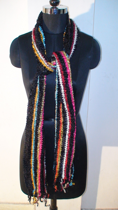 Acrylic striped stole