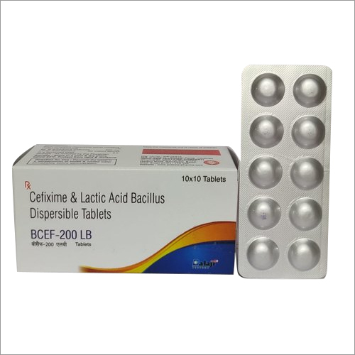 Cefixime And Lactic Acid Dispersible Tablets Recommended For: As Per Doctor Recommendation