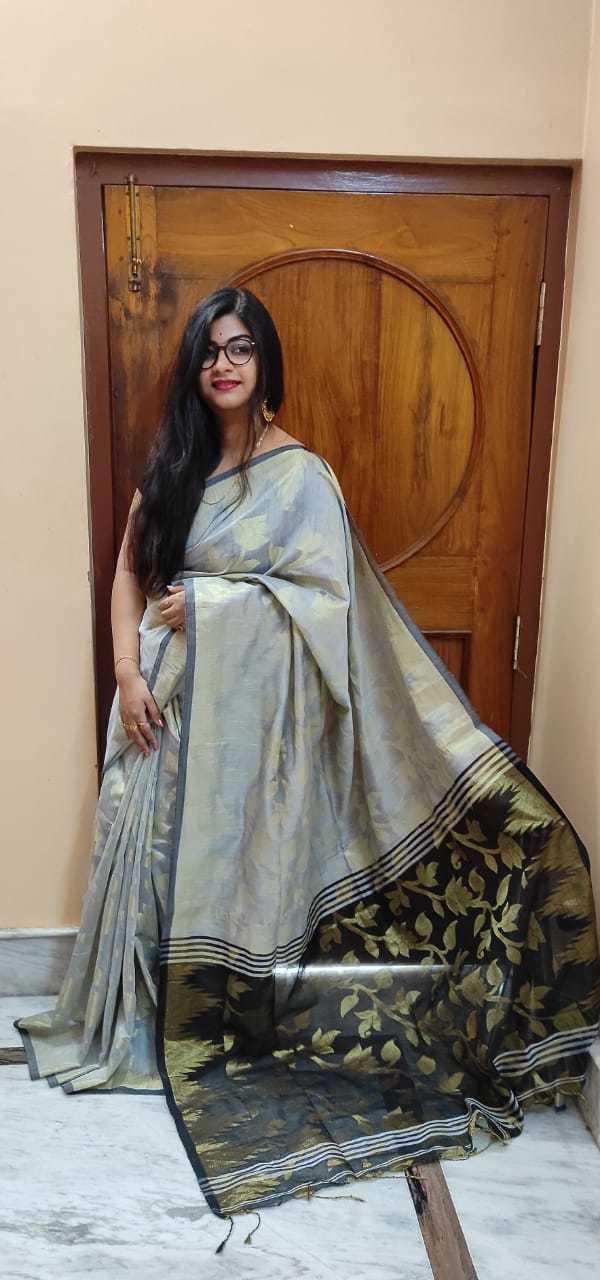 Swarnalata Saree - Cotton Silk, Maroon Color, Woven Pattern | Lightweight, High Strength, Perfect Party Wear, Includes Blouse Piece