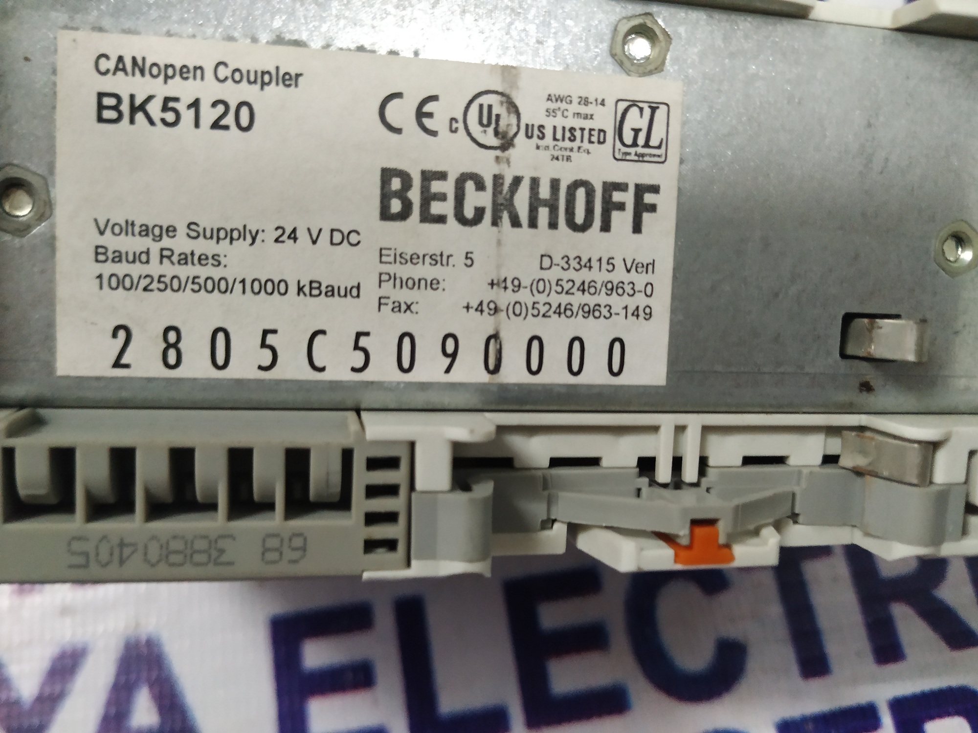 Beckhoff Module Power Supply Bk5120