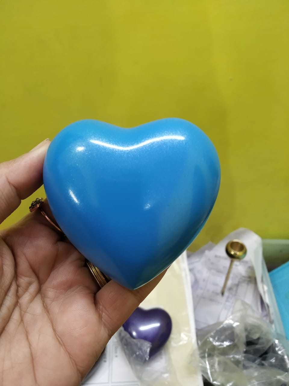 Black Brass Heart Keepsake Urn