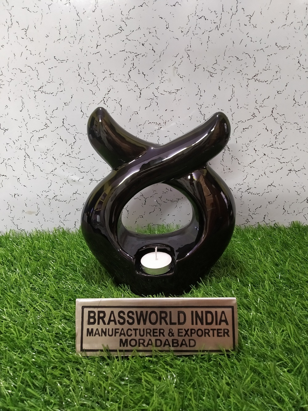 Brass Black Tear Drop Cremation Urn For Human Ashes Funeral Supplies