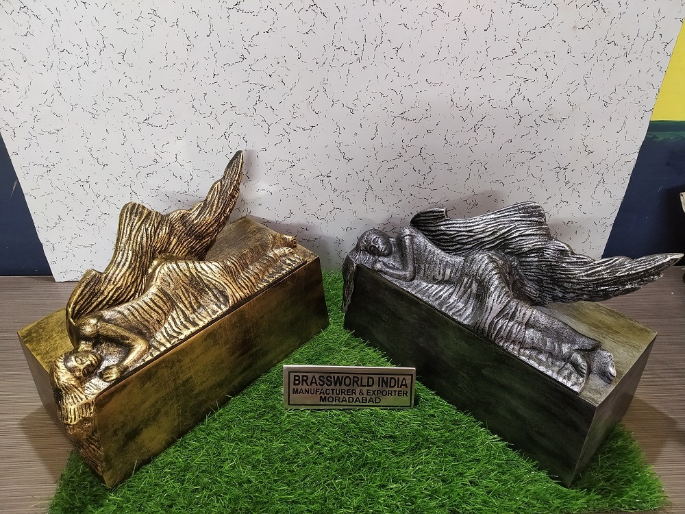 Brass Angel Box Cremation Urn Funeral Supplies