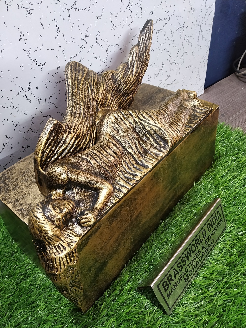 Brass Angel Box Cremation Urn Funeral Supplies
