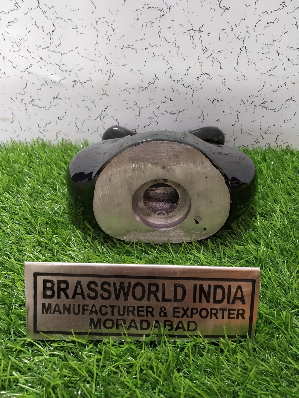 Black Round Tea Light Cremation Urn Funeral Supplies