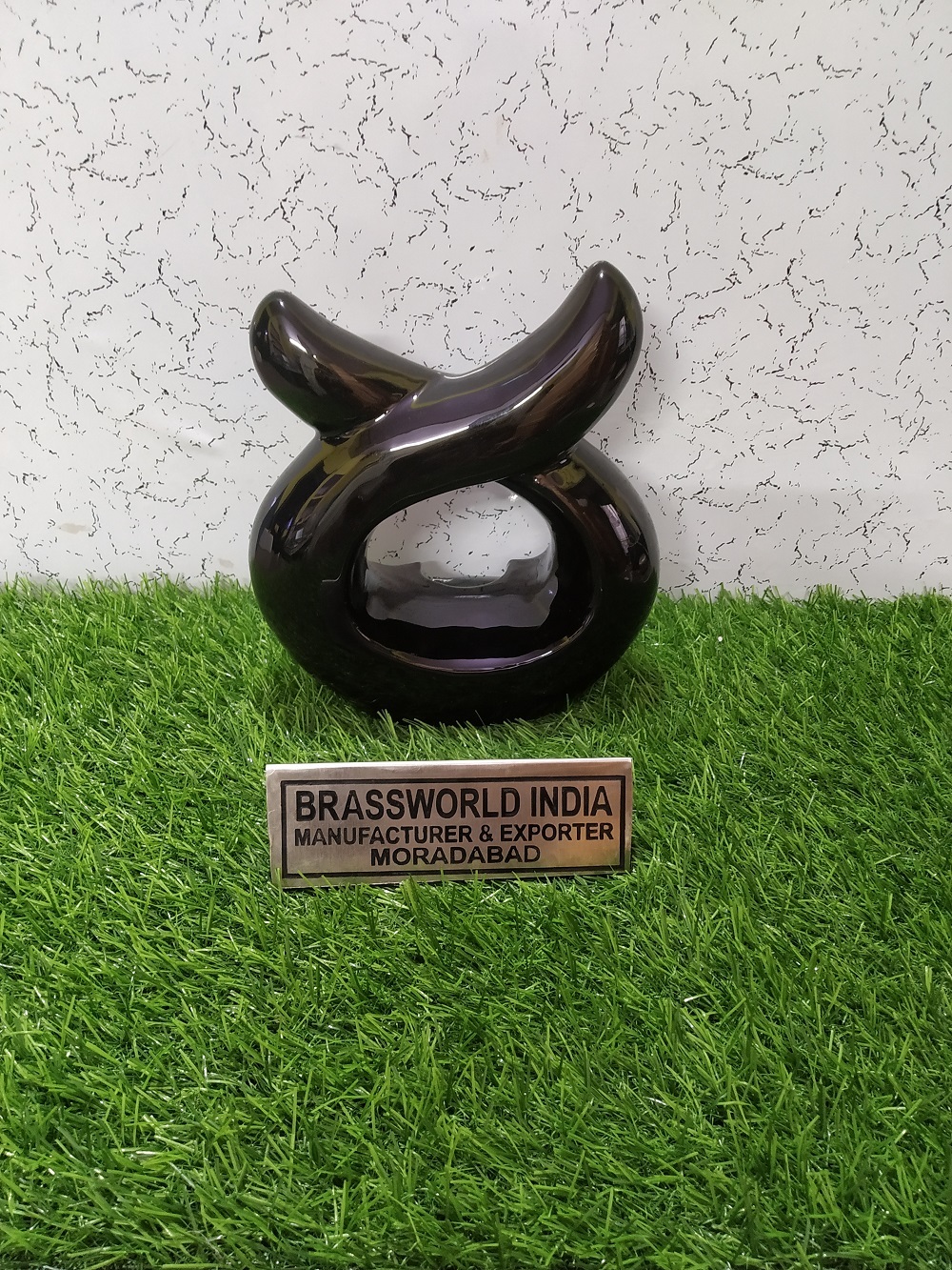 Black Round Tea Light Cremation Urn Funeral Supplies