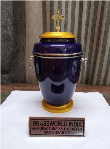 आयरन ब्लू क्रॉस श्मशान कलश अंतिम संस्कार की आपूर्ति