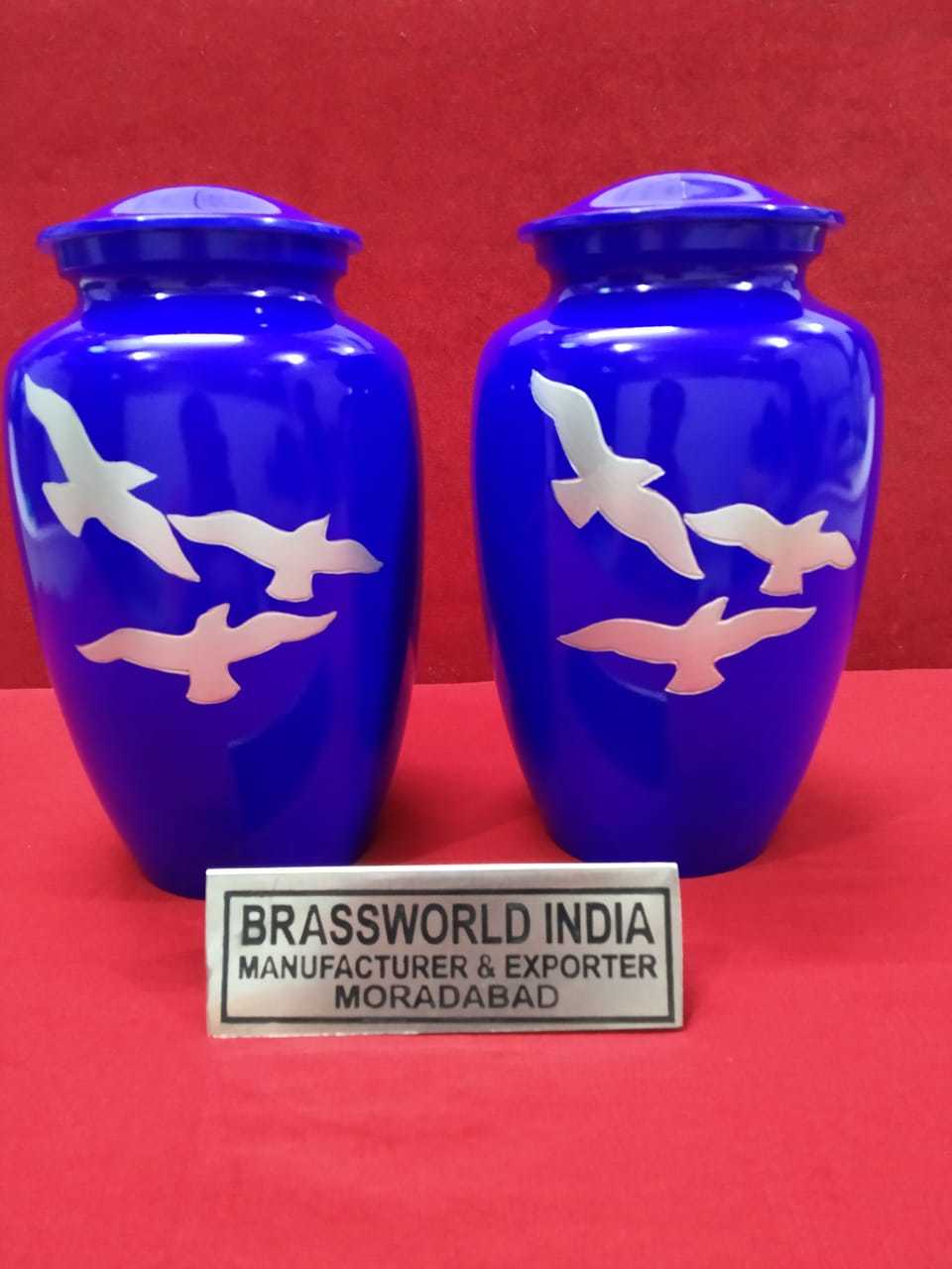 Multicolour Of Iron Cremation Urn Funeral Supplies