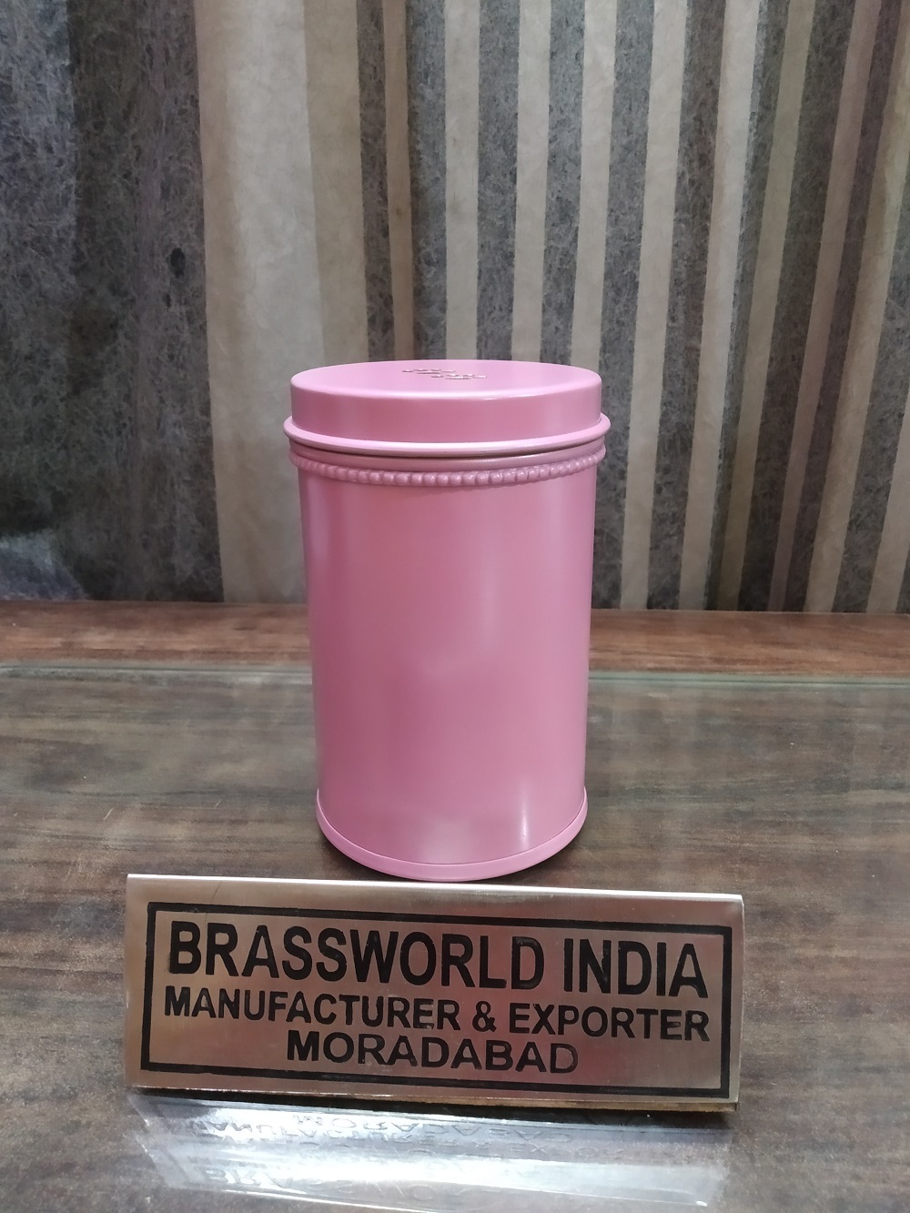 Round Pink Colour Pet Paw Urn Funeral Supplies