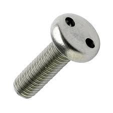 2 Hole/snake Eye Security Screw Diameter: 3-10 Millimeter (Mm)
