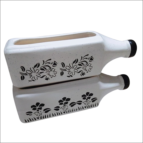 बॉटल शेप सिरेमिक फ्लावर पॉट