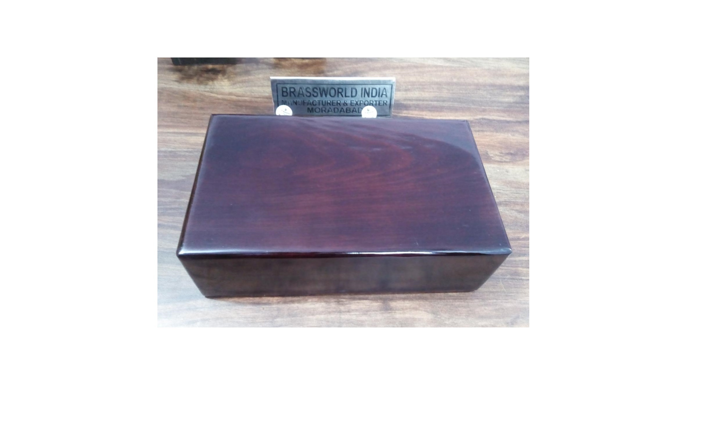 Rectangle Wood Red Shining Adult Urn Funeral Supplies
