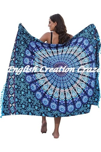 मल्टी कलर रेयन प्रिंटेड बीच पेरेस