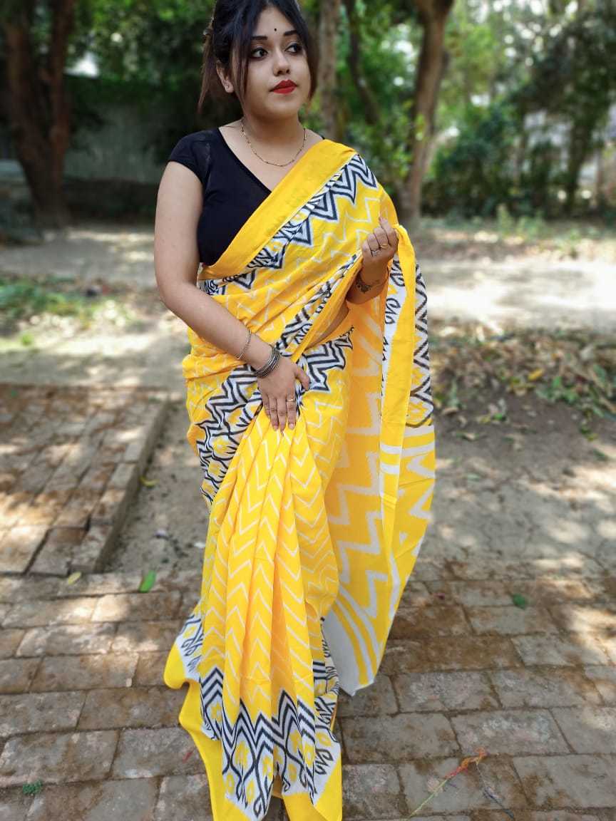 Molmol Saree - Cotton Silk, Light Pink Color | Lightweight, High Strength, Perfect For Party Wear