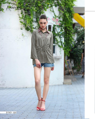 Fancy Rayon Top Collection Size: Medium