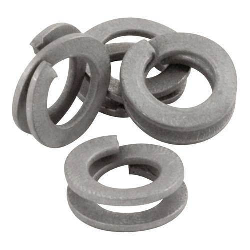 Double Coil Spring Washer - Stainless Steel, M24 Size, Grey Color, Round Shape | Features: Steel Material, Industrial Usage, Surface Finish: Polished