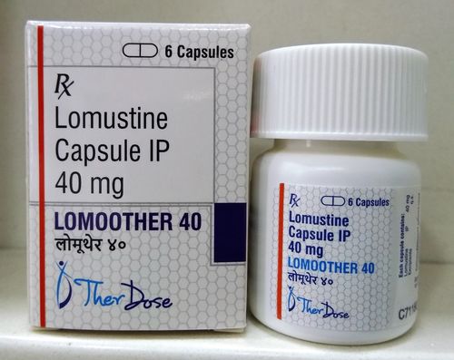 Lomustine Capsules - Anti-Cancer Medication for Brain Tumor, Blood Cells Cancer, Meningeal Leukemia, Lung and Skin Cancer | 6 Capsules per Bottle, Dosage as per Doctor's Advice, Store in Cool and Dry Place