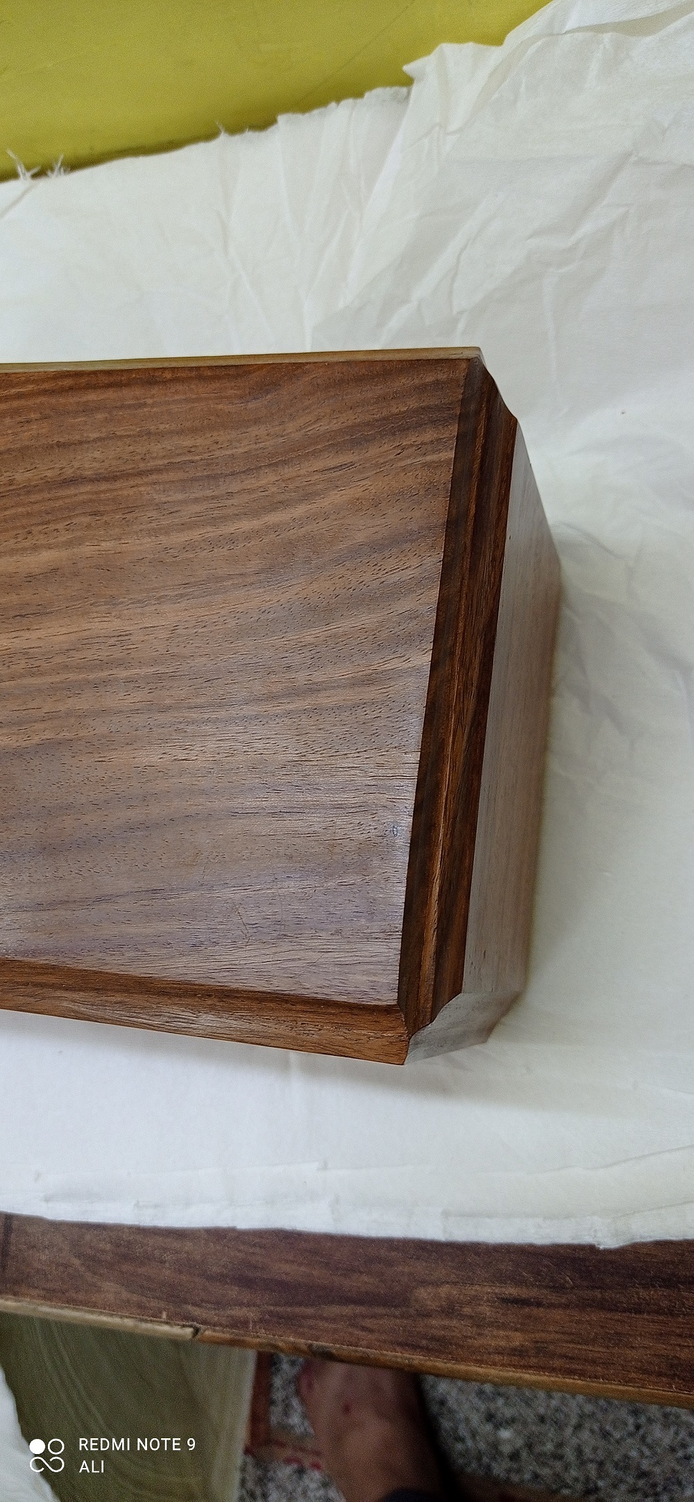 Rectangle Wood Lining Box Urn Funeral Supplies