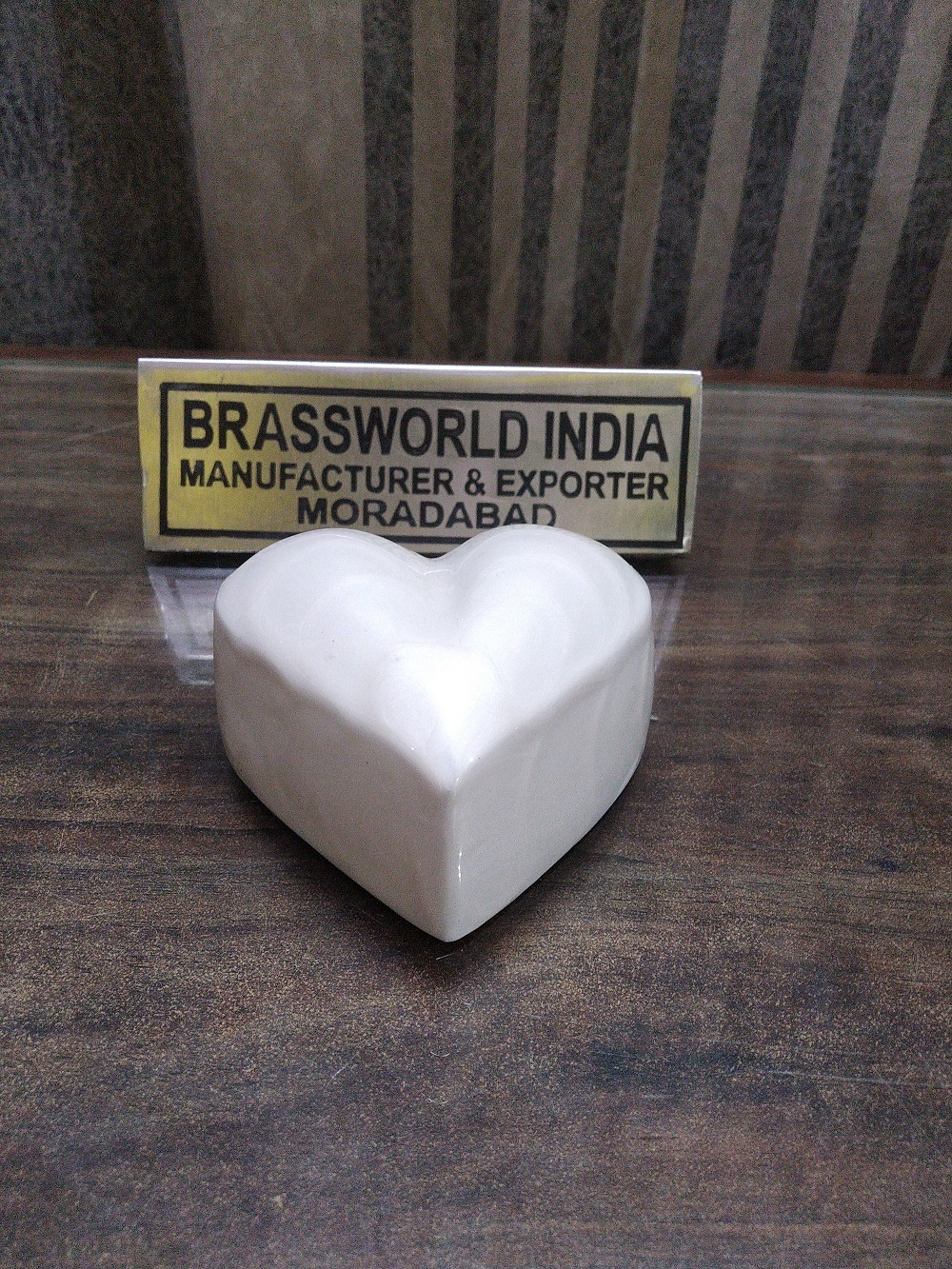 Brass Green Heart Keepsake Pet Paw Urn Funeral Supplies