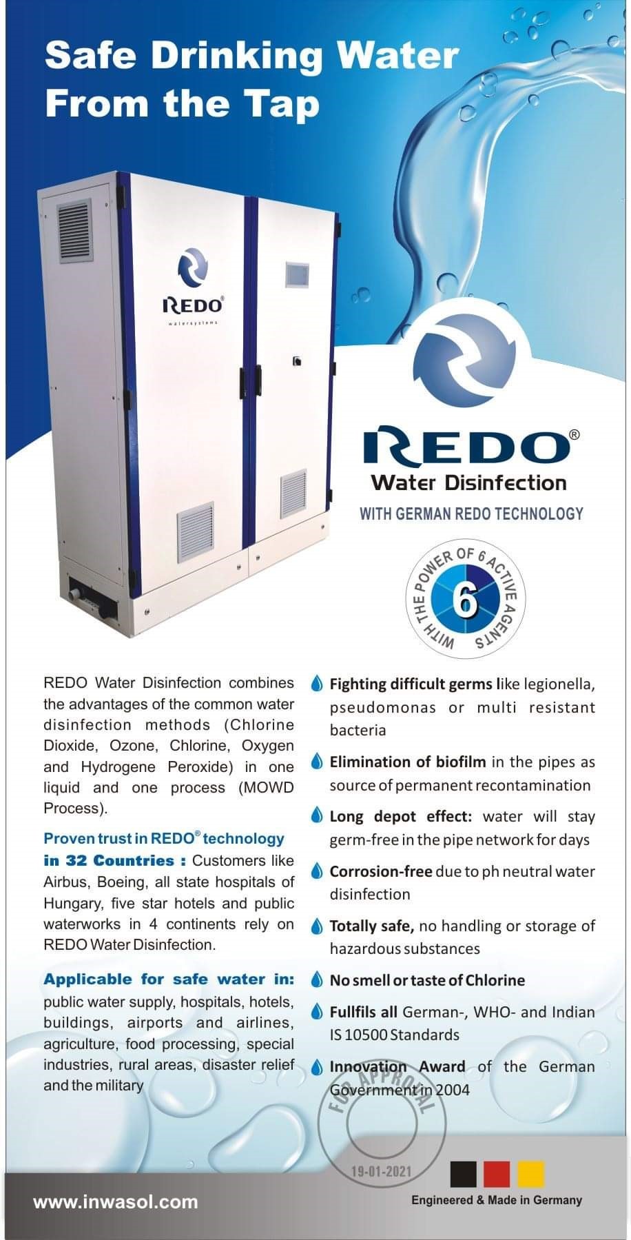 Redo Multi-oxidants Water Disinfectant For Poultry