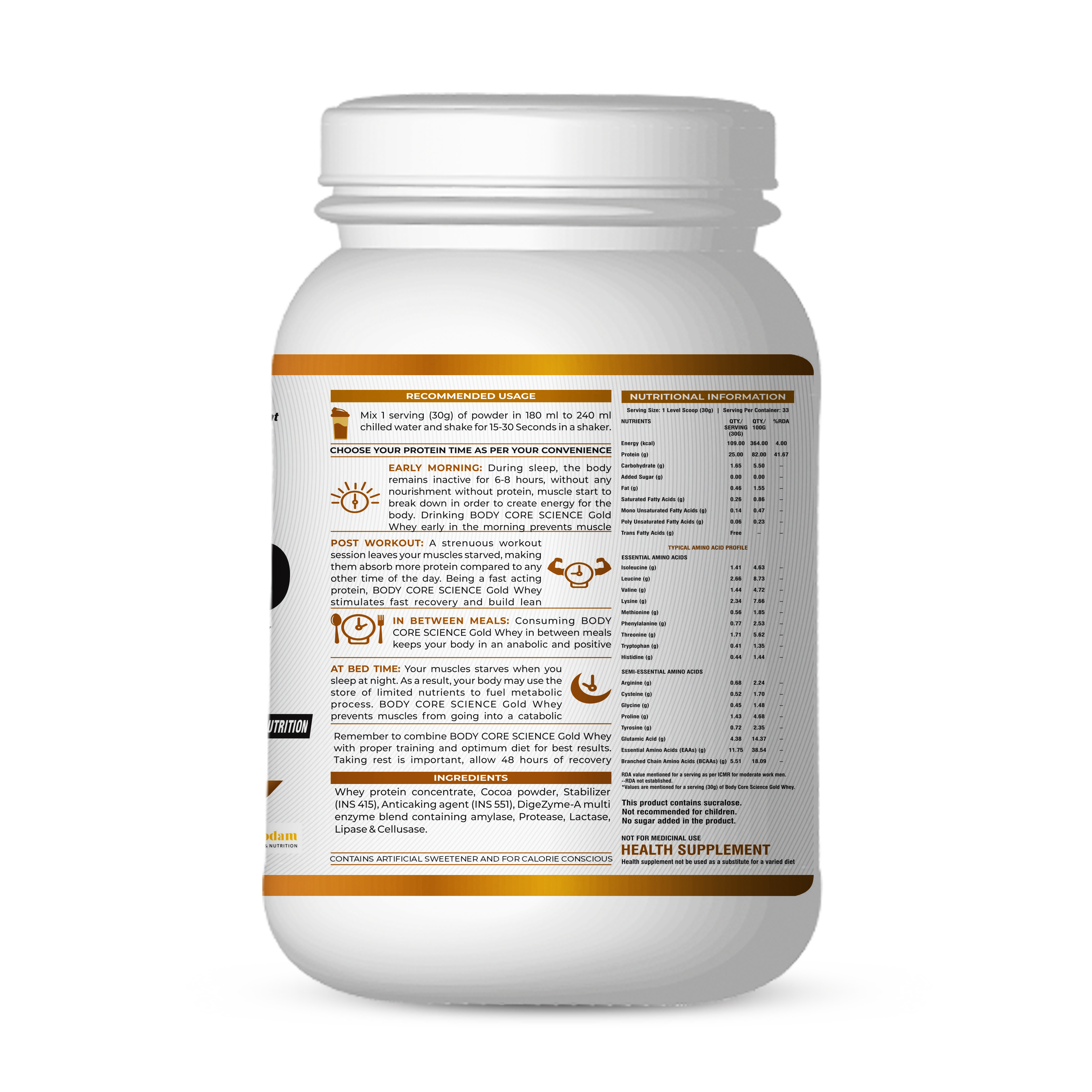Bcs 1 Kg Strawberry Flavoured Gold Whey Protein Dosage Form: Powder