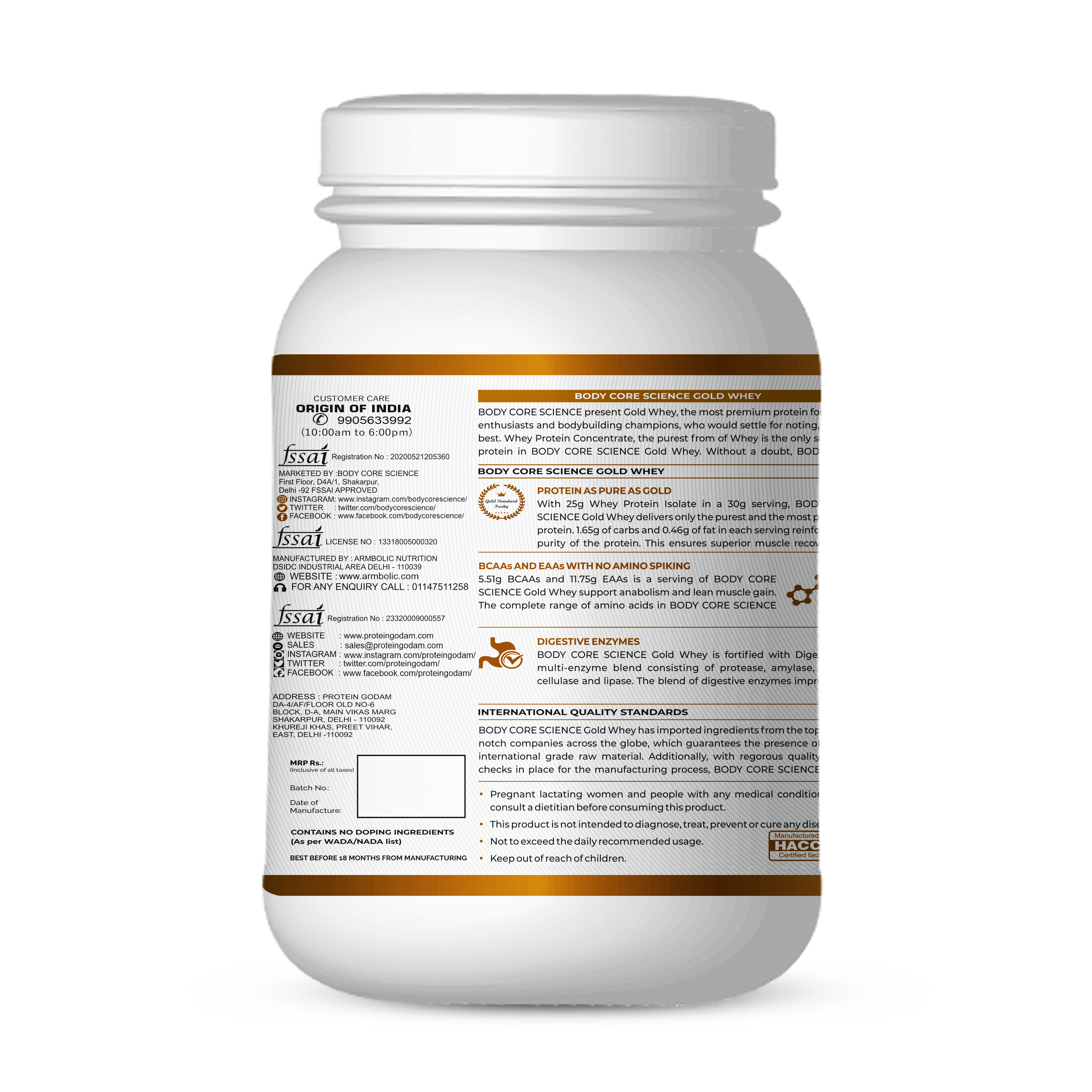 Bcs 1 Kg Strawberry Flavoured Gold Whey Protein Dosage Form: Powder