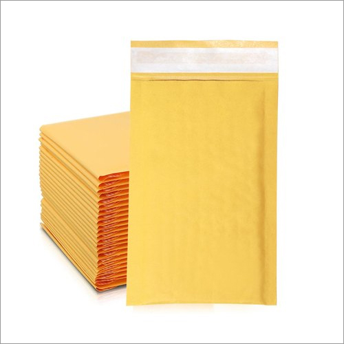 Kraft Paper Bubble Padded Envelopes - Kraft Paper, Sizes 4.5x10 To 15x19 Inches, Yellow Color | Tear & Moisture Resistant, Lightweight, Eco-friendly