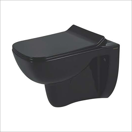 कालीश-ब्लैक ग्लॉसी डिज़ाइनर वॉल हंग बेसिन